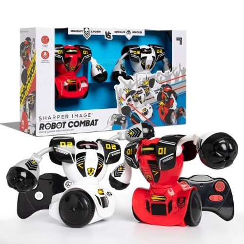 New - Sharper Image Remote Control (RC) Robot Fighting Set Multiplayer