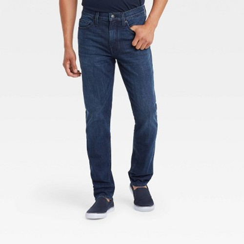 Men's Slim Fit Jeans - Goodfellow & Co Dark Blue 40x32