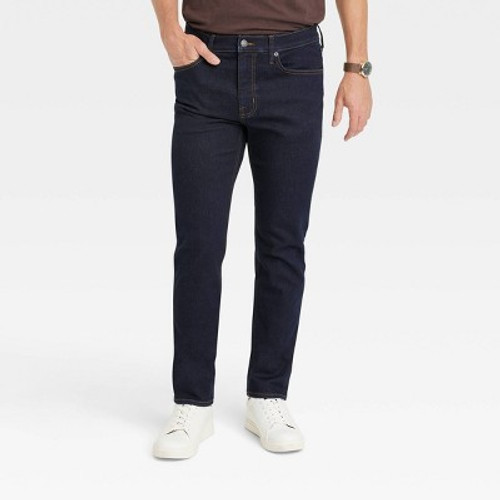Men's Comfort Wear Slim Fit Jeans - Goodfellow & Co Dark Blue 36x32
