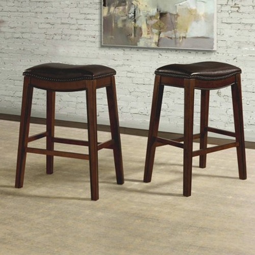 New - 30" Bowen Backless Barstool Brown - Picket House Furnishings