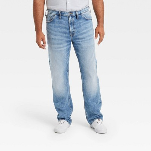 Men's Big & Tall Slim Straight Fit Jeans - Goodfellow & Co Indigo Blue 32x36