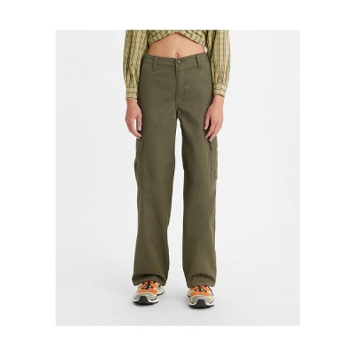 Levi's Women's Mid-Rise 94's Baggy Jeans - Olive Cargo 32