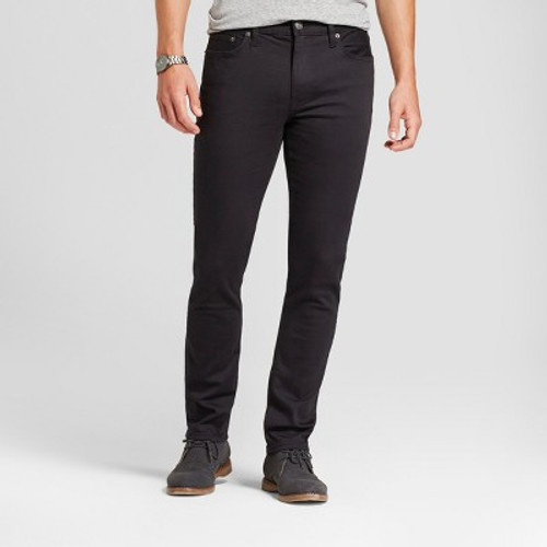 Men's Skinny Fit Jeans - Goodfellow & Co Black 40x30