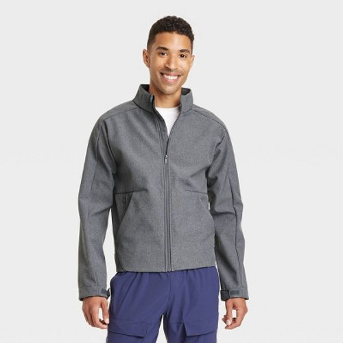 Men's Softshell Jacket - All in Motion Heathered Gray XL