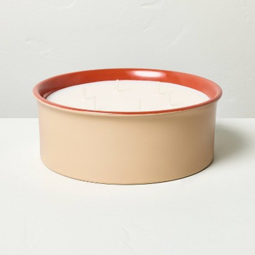 6-Wick Two-Tone Ceramic Sunkissed Ginger Jar Candle 39.7oz Tan/Red - Hearth & Hand with Magnolia