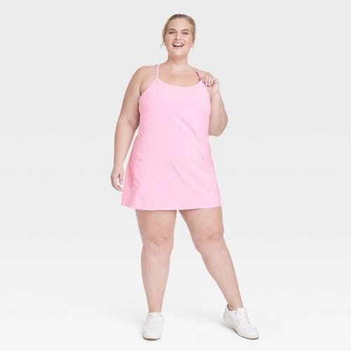 Women's Flex Strappy Active Dress - All In Motion Pink XXL