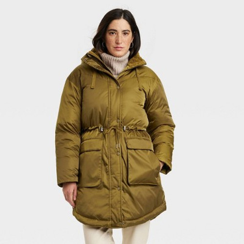 New - Women's Arctic Parka - Universal Thread Green S