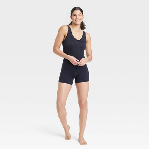 Women's Seamless Short Active Bodysuit - JoyLab Black XXL