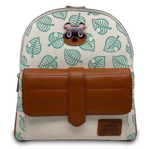 New - Nintendo Animal Crossing 11" Mini Backpack - Tom Nook/Leaf