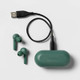 Open Box True Bluetooth Wireless Earbuds - heyday Deep Green