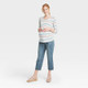New - Over Belly Cropped Vintage Straight Maternity Jeans - Isabel Maternity by Ingrid & Isabel Medium Blue 2