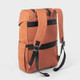 New - Fitted Flap Backpack Amber Brown - Open Story
