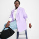 New - Women's Oversized Watercolor Blazer - Future Collective with Gabriella Karefa-Johnson Light Purple 4X