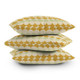 New - 18" x 18" Colour Poems Retro Circular Pattern Outdoor Throw Pillow Cream - Deny Designs