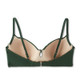 New - Women's Light Lift Tie-Front Keyhole Pique Textured Bikini Top - Shade & Shore Dark Green 36C
