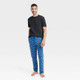 New - Hanes Premium Men's 2pk Hot Sauce Food Print Pajama Set - Blue S