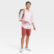 New - Men's Performance Dress Long Sleeve Button-Down Shirt - Goodfellow & Co Pink M