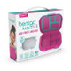 New - Bentgo Kids' Chill Lunch Box, Bento-Style Solution, 4 Compartments & Removable Ice Pack - Fuchsia/Teal
