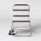 New - Cushioned Sand Chair with Carry Strap Striped - Threshold