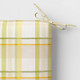 New - DuraSeason Fabric Outdoor Seat Pad Plaid Yellow/Green - Threshold