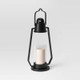 New - 22" Aluminum Outdoor Lantern Candle Holder Black - Smith & Hawken