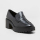 New - Women's Maisy Loafer Heels - Universal Thread Black 8