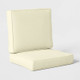 Open Box 2pc Belvedere Outdoor Club Chair Cushion Set - Spectrum Eggshell - Threshold