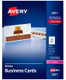 Open Box Avery Business Cards with Sure Feed Technology, 2 x 3-1/2 Inches, Laser Printable, White, pk of 2500