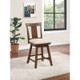 Open Box 24" Willow Swivel Counter Stool Walnut Brown - Home 2 Office