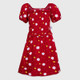 New - Girls' Disney Snow White Woven Dress - Red 13 - Disney Store