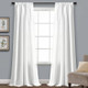 New - 108"x54" Venetian Window Curtain Panels White - Lush Décor