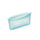 New - Zip Top Reusable 100% Platinum Silicone Container 3 Bag Set (2 sandwich/1 snack) - Teal