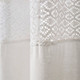 New - Dana Lace Shower Curtain White - Lush Décor
