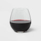 Open Box 4pk Geneva Crystal 19.2oz Stemless Wine Glasses Red - Threshold Signature