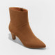 New - Women's Frances Ankle Boots - Universal Thread Brown 8.5