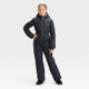 New - Girls' Solid Snowsuit - All in Motion Black S