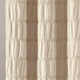 New - Waffle Striped Woven Cotton Shower Curtain Beige - Lush Décor