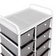 Open Box Honey-Can-Do 8 Drawer Rolling Cart White/Gray