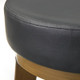 New - 2pc 24" Linden Swivel Counter Height Barstools Black/Gold - angelo:HOME