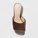 New - Women's Darla Platform Mule Heels - A New Day Dark Brown 8.5