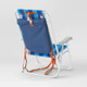 New - Outdoor Portable Backpack Chair Wide Stripe - Blue - Sun Squad