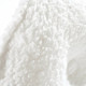 New - 15" Soft Faux Shearling Round Throw Pillow with Button White - Lush Décor