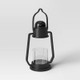 New - 12" Aluminum Outdoor Lantern Candle Holder Black - Smith & Hawken