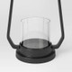 New - 12" Aluminum Outdoor Lantern Candle Holder Black - Smith & Hawken