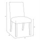 Open Box Velvet Parsons Dining Chair Brown - Skyline Furniture