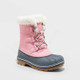 New - Girls' Kit Winter Boots - Cat & Jack Pink 6