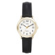 New - Women's Timex Easy Reader  Watch with Leather Strap- Gold/Black T2H341JT