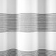 New - 72"x72" Boho Tassel Striped Yarn Dyed Eco Friendly Recycled Cotton Shower Curtain Black - Lush Décor