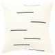 New - 20"x20" Oversize Bars Square Throw Pillow Cover Black/White - Rizzy Home
