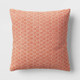 New - Oversized Textural Woven Square Throw Pillow Orange - Threshold